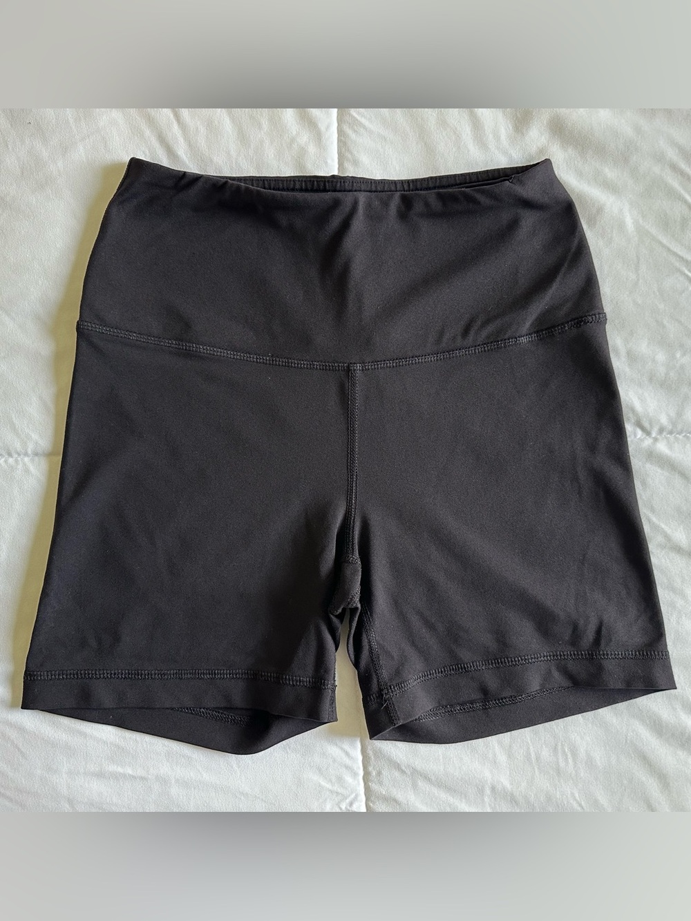 Reflex Women's Black Bike Shorts with High Waist Panel